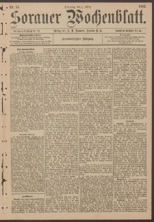 Sorauer Wochenblatt, Nr. 26. (1. März 1892)