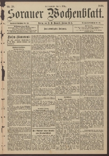 Sorauer Wochenblatt, Nr. 28. (5. März 1892)