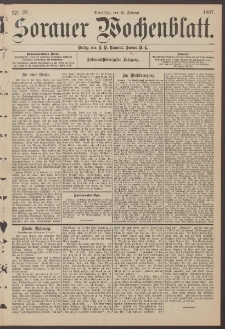 Sorauer Wochenblatt, Nr. 20. (15. Februar 1887)
