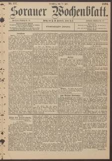 Sorauer Wochenblatt, Nr. 157. (10. Juli 1894)
