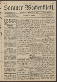 Sorauer Wochenblatt, Nr. 31. (12. März 1892)