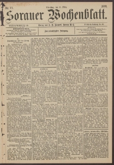 Sorauer Wochenblatt, Nr. 32. (15. März 1892)