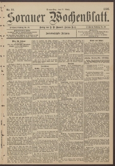 Sorauer Wochenblatt, Nr. 33. (17. März 1892)