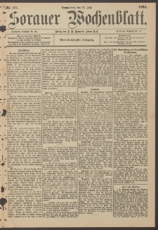 Sorauer Wochenblatt, Nr. 161. (14. Juli 1894)