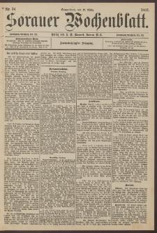 Sorauer Wochenblatt, Nr. 34. (19. März 1892)