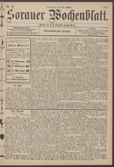 Sorauer Wochenblatt, Nr. 25. (26. Februar 1887)