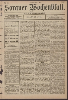 Sorauer Wochenblatt, Nr. 26. (1. M&auml;rz 1887)