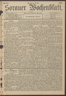 Sorauer Wochenblatt, Nr. 151. (3. Juli 1894)