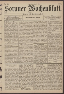 Sorauer Wochenblatt, Nr. 28. (5. M&auml;rz 1887)