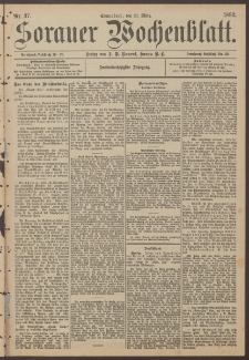 Sorauer Wochenblatt, Nr. 37. (26. März 1892)