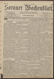 Sorauer Wochenblatt, Nr. 39. (31. März 1892)