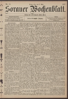 Sorauer Wochenblatt, Nr. 33. (17. M&auml;rz 1887)