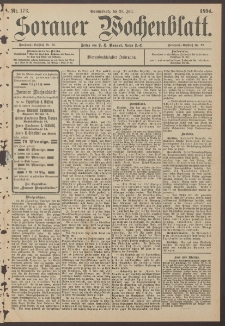 Sorauer Wochenblatt, Nr. 173. (28. Juli 1894)