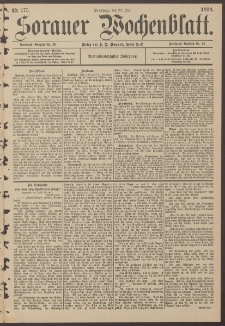 Sorauer Wochenblatt, Nr. 175. (31. Juli 1894)