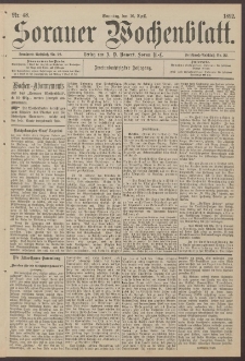 Sorauer Wochenblatt, Nr. 48. (10. April 1892)