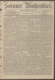 Sorauer Wochenblatt, Nr. 192. (19. August 1894)