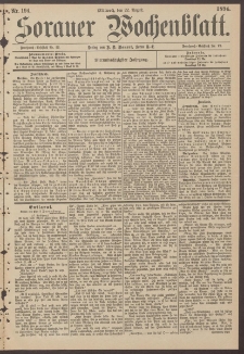 Sorauer Wochenblatt, Nr. 194. (22. August 1894)