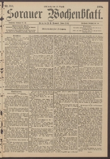 Sorauer Wochenblatt, Nr. 200. (29. August 1894)