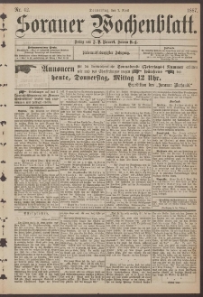 Sorauer Wochenblatt, Nr. 42. (7. April 1887)