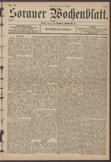 Sorauer Wochenblatt, Nr. 46. (19. April 1887)