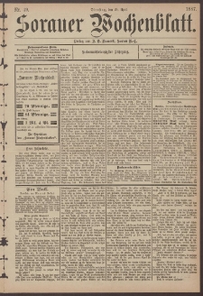 Sorauer Wochenblatt, Nr. 49. (26. April 1887)