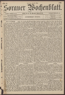 Sorauer Wochenblatt, Nr. 78. (20. Mai 1892)
