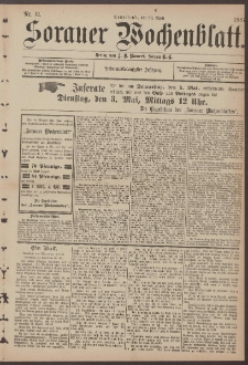 Sorauer Wochenblatt, Nr. 51. (30. April 1887)