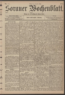 Sorauer Wochenblatt, Nr. 55. (10. Mai 1887)