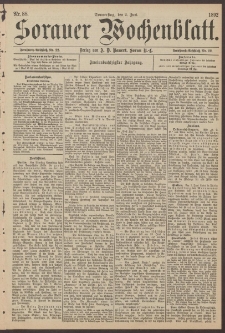 Sorauer Wochenblatt, Nr. 88. (2. Juni 1892)