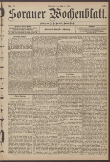 Sorauer Wochenblatt, Nr. 57. (14. Mai 1887)
