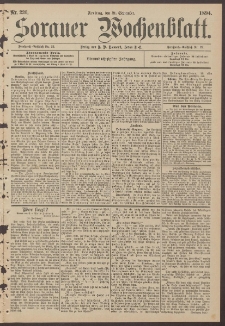Sorauer Wochenblatt, Nr. 220. (21. September 1894)
