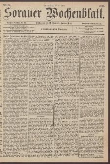Sorauer Wochenblatt, Nr. 92. (9. Juni 1892)