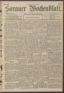 Sorauer Wochenblatt, Nr. 226. (28. September 1894)
