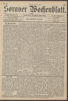 Sorauer Wochenblatt, Nr. 95. (12. Juni 1892)