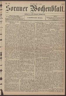 Sorauer Wochenblatt, Nr. 66. (7. Juni 1887)