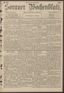 Sorauer Wochenblatt, Nr. 228. (30. September 1894)