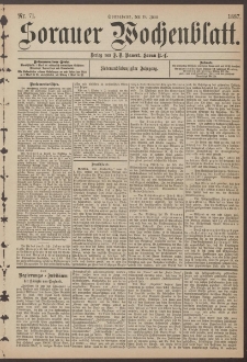 Sorauer Wochenblatt, Nr. 71. (18. Juni 1887)
