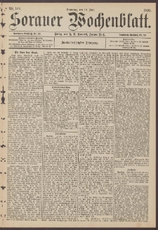 Sorauer Wochenblatt, Nr. 101. (19. Juni 1892)