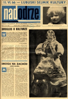 Nadodrze: dwutygodnik społeczno-kulturalny, 1-15 czerwca 1966