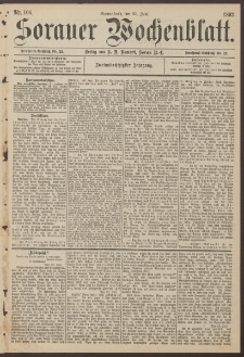 Sorauer Wochenblatt, Nr. 106. (25. Juni 1892)