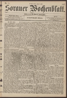 Sorauer Wochenblatt, Nr. 79. (7. Juli 1887)