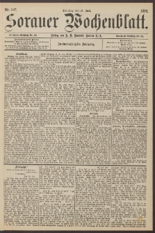 Sorauer Wochenblatt, Nr. 107. (26. Juni 1892)