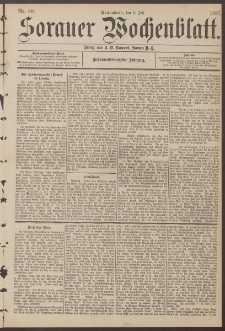 Sorauer Wochenblatt, Nr. 80. (9. Juli 1887)