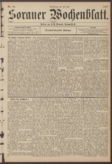 Sorauer Wochenblatt, Nr. 81. (12. Juli 1887)