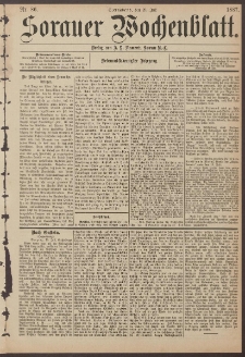 Sorauer Wochenblatt, Nr. 86. (23. Juli 1887)