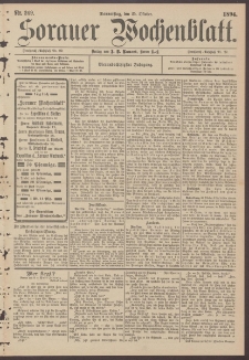 Sorauer Wochenblatt, Nr. 249. (25. Oktober 1894)