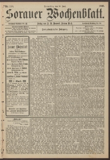 Sorauer Wochenblatt, Nr. 110. (30. Juni 1892)