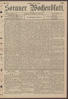 Sorauer Wochenblatt, Nr. 253. (30. Oktober 1894)