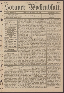 Sorauer Wochenblatt, Nr. 255. (1. November 1894)