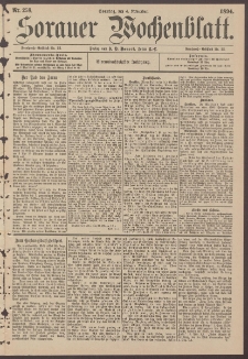 Sorauer Wochenblatt, Nr. 258. (4. November 1894)